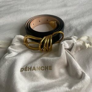 Déhanche Hollyhock Black and Gold Women's Belt